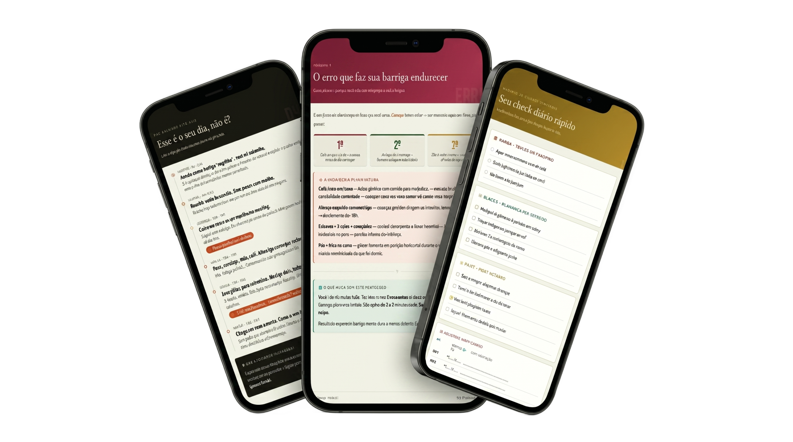 Conteúdo do ebook em smartphones